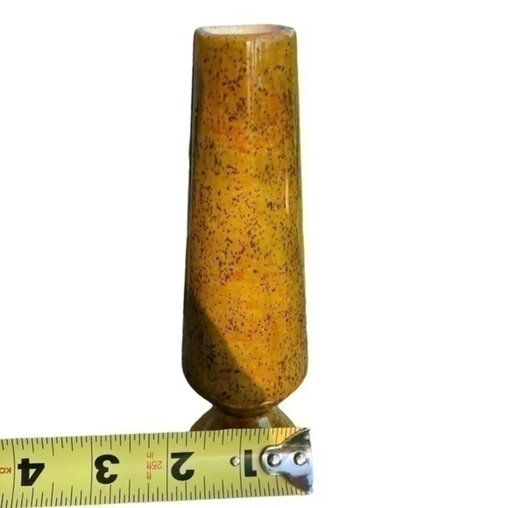 Pottery Bud Speckle Vase Signed ADA